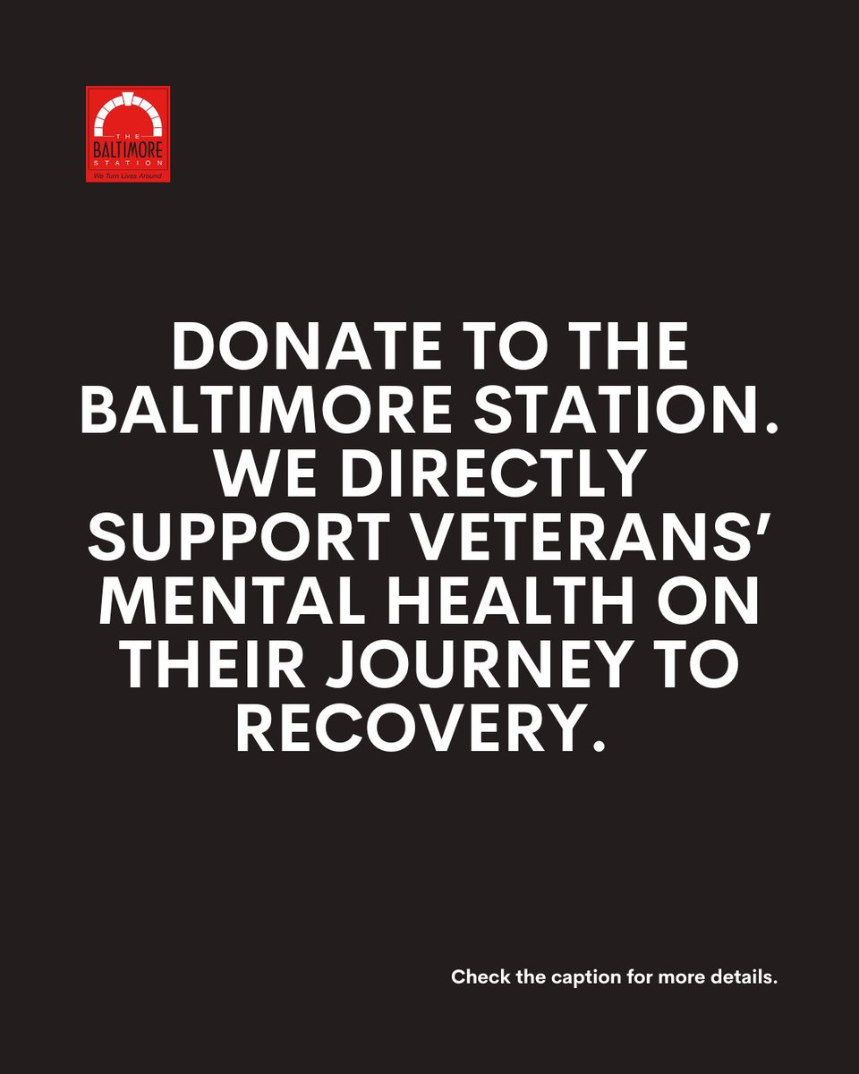 Men are 4x more likely to die by suicide but the least likely to seek help. At The Baltimore Station, we support veterans facing mental health challenges. This month, help us #EndTheStigma. Donate today to #SupportVeterans' wellness: baltimorestation.org/donate/ <a href="/NAMICommunicate/">NAMI</a>