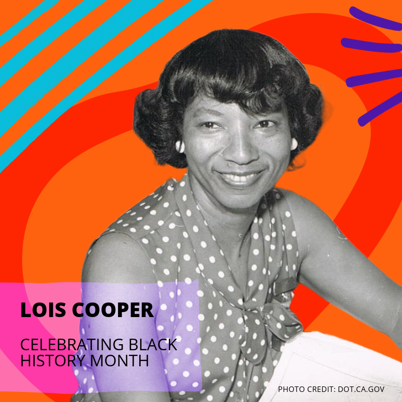 PMI_MN's tweet photo. This Black History Month, we celebrate the pioneering achievements of Lois Cooper, a trailblazer in transportation engineering! Lois made history as the first African-American woman hired by the California Department of Transportation (Caltrans). https://t.co/ydnzwi7d2O