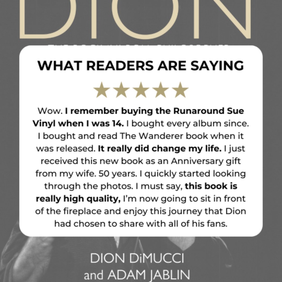 The reviews are in! If you want to hear the untold stories of Dion and his mentee Adam Jablin, then "Dion: The Rock 'N' Roll Philosopher" is a must-read. Buy the hardcover or audiobook now .
#diontherockphilosopher #rocknroll #rockandroll #bluesmusic #goodreads #novel