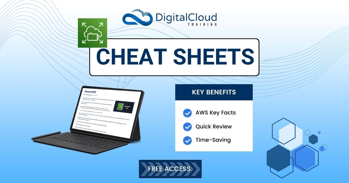 nealkdavis's tweet image. 🌐 #AmazonEFS is perfect for running NFS file shares in the cloud. With #elasticstorage, you don’t need to worry about over-provisioning. Just pay for what you use - simple and cost-effective!

Get more insights with our #FREE AWS cheat sheets here 👉 digitalcloud.training/amazon-efs