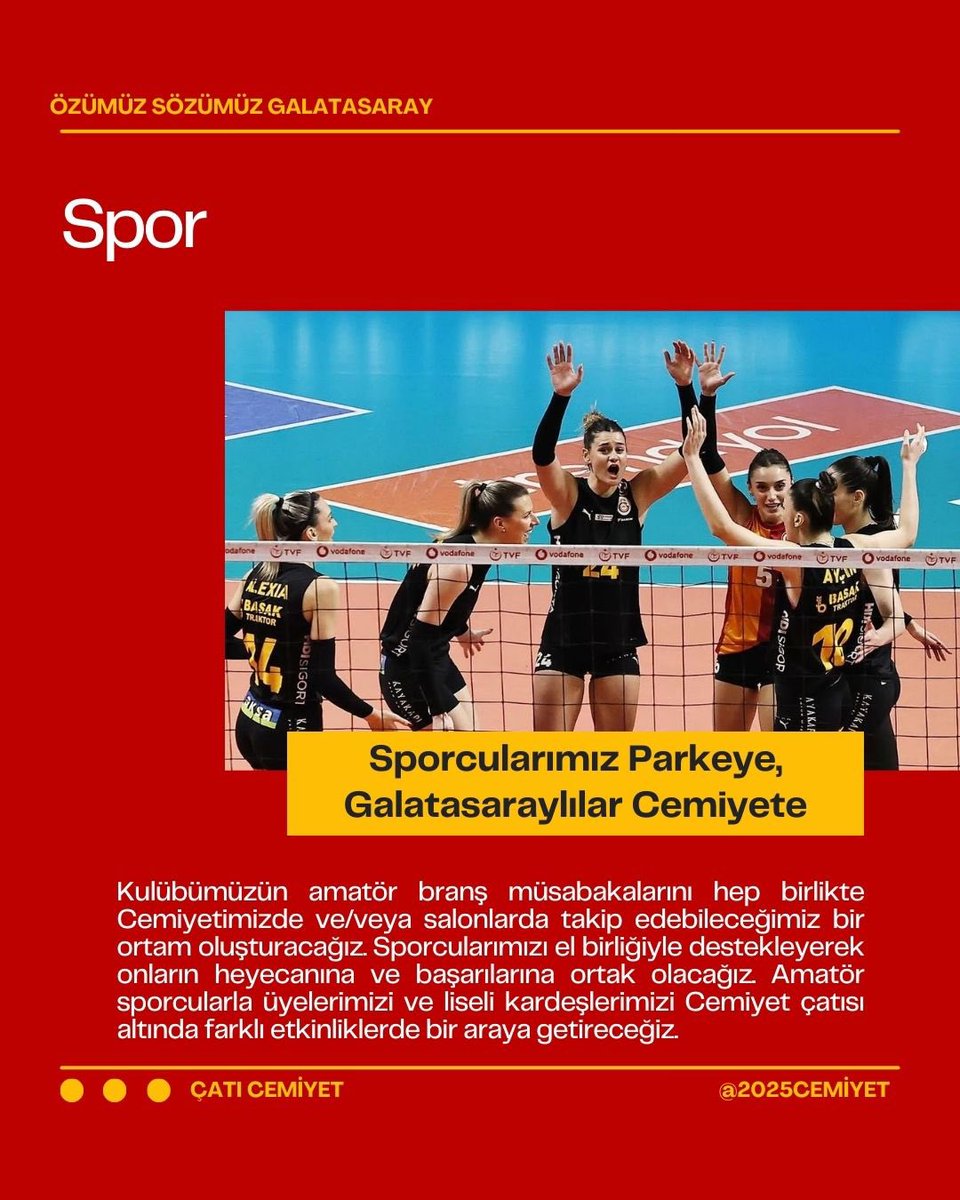 Amatör branş müsabakalarını hep birlikte Cemiyetimizde ve/veya salonlarda takip edebileceğimiz bir ortam oluşturacağız. Sporcularımızı destekleyerek heyecanlarına ve başarılarına ortak olacağız. Amatör sporcularla üyelerimizi ve kardeşlerimizi Cemiyetimizde bir araya getireceğiz.