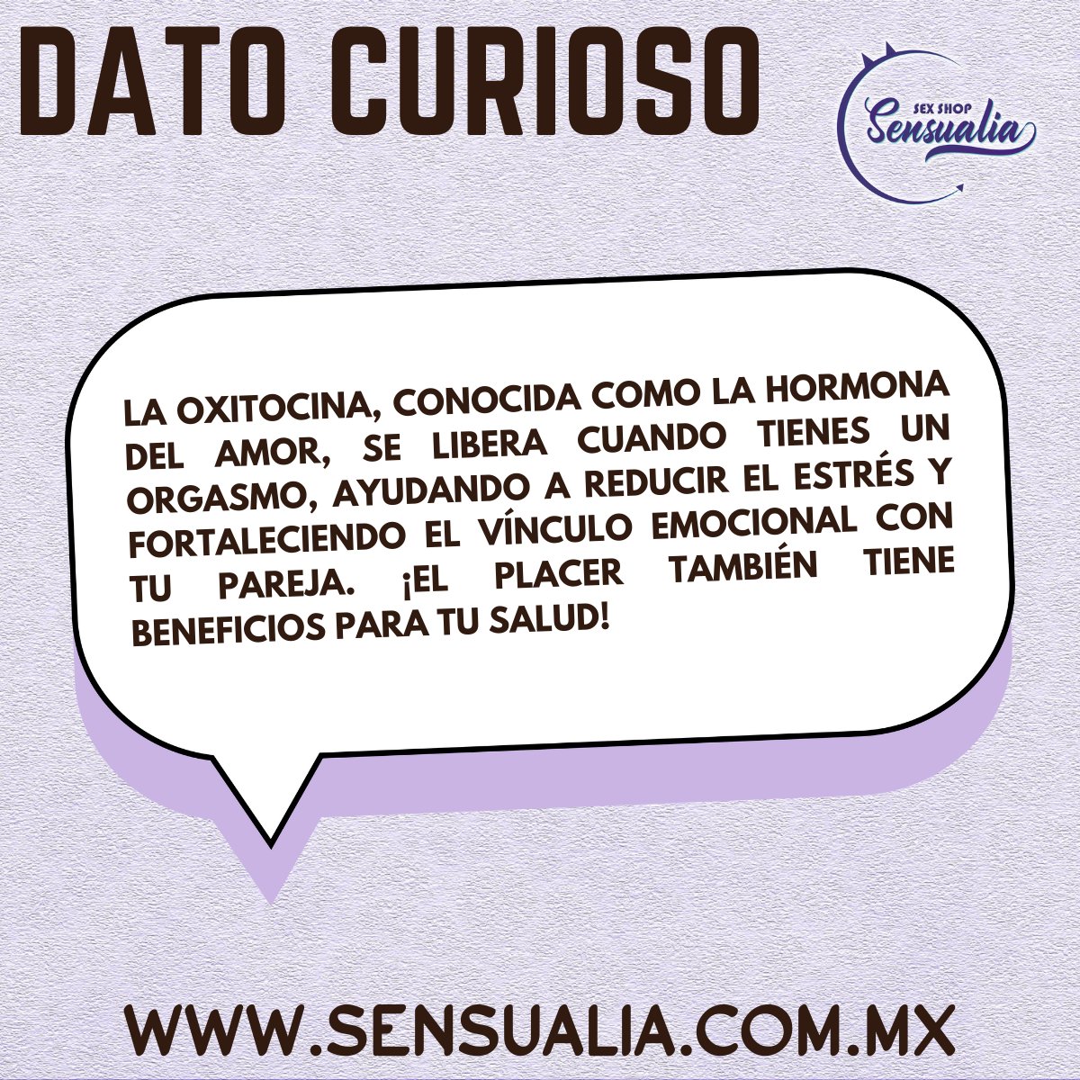 SensualiaShop's tweet photo. ¡DESCUBRE ALGO NUEVO! ✨

¿Sabías que...? 🤔 Cada día es una oportunidad para explorar y sorprenderte. 

¡No te pierdas nuestro dato curioso del día y sumérgete en el mundo del placer!

Visítanos y déjate encantar 👇
🌐 https://t.co/VWULCD3GWR

#sensualia #sexshop https://t.co/IdHh03ffDO