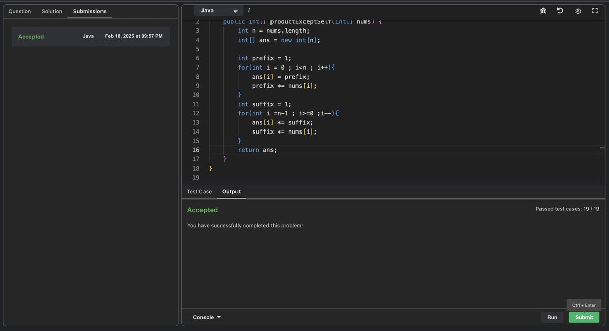 YuvrajS32364292's tweet image. 💥 Day 3/100
Making solid progress with Neetcode Blind 150!
Crushing concepts and staying in the zone! Let’s keep it up! 🚀
#100DaysOfCode #NeetcodeBlind150 #CodeModeOn
#ChampionsTrophy #PAKvNZ