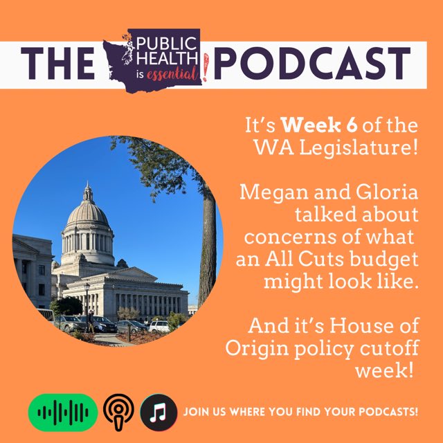 We are 1/3 of the way through session! In week 6, Gloria and Megan discuss bills that might not make the cutoff and talk of an All Cuts budget proposal. 

Subscribe where you get your podcasts! 

rss.com/podcasts/wspha…