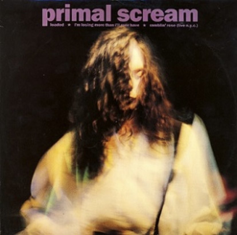 indieimmy's tweet image. Happy 35th anniversary to the Primal Scream single #Loaded which was released #OTD 19/2/90. UK chart position Number 16.