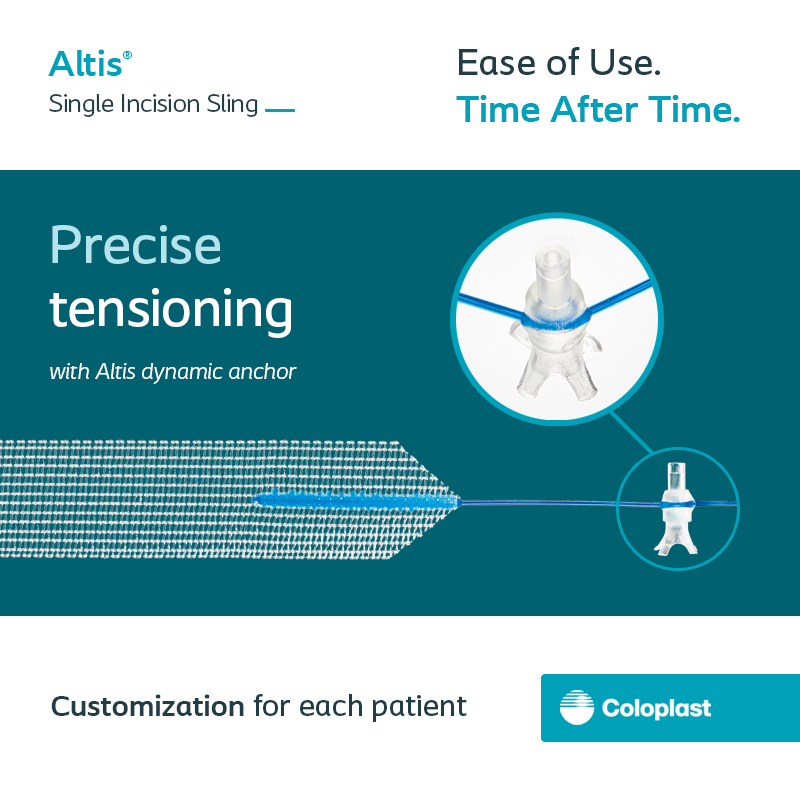 Coloplast_MD's tweet photo. Easy and precise tensioning after anchors are implanted in the obturator membranes. Altis' dynamic anchor allows for intraoperative adjustability, tensioning, and customization for each patient.
Learn more about #Altis: https://t.co/0gMJxTs7iB
Safety info: https://t.co/pJdc5Zq9H8 https://t.co/x4dECn8KKJ