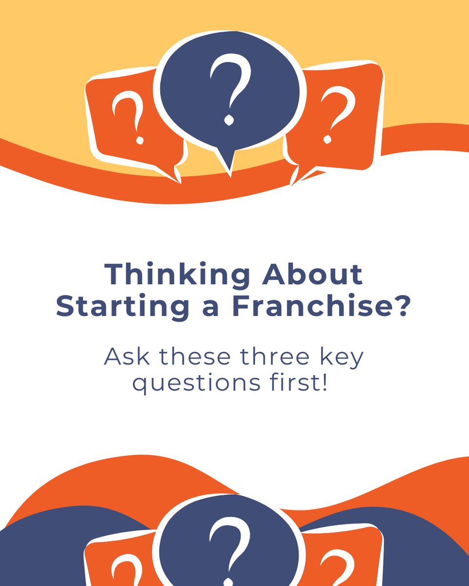 Thinking about franchising? Ask yourself:

✔️ Does it align with my skills &amp; goals?
✔️ Have I researched costs, training &amp; support?
✔️ Am I ready to commit &amp; put in the work?

Make the right move before you invest!

#Franchising #FranchiseSuccess #JohnnyFranchise