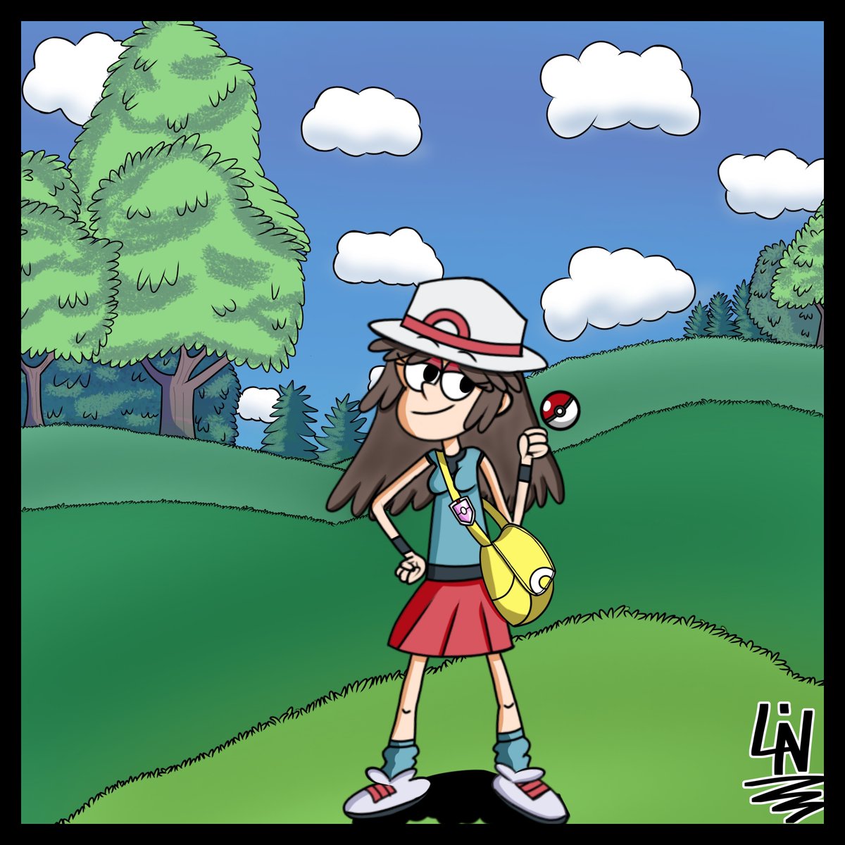 LinneausArt's tweet photo. Lately I've been playing PokémonTCG Pocket. Until this year, I never had contact with TCGs, only the main video games. But I must admit that it has caught me.
Here, is a small drawing of the trainer card Leaf. (Sound on)
#TheLoudHouse #LoudStyle #pokemonday2025 
#PokemonTCGPocket https://t.co/LNMqb6MOXz