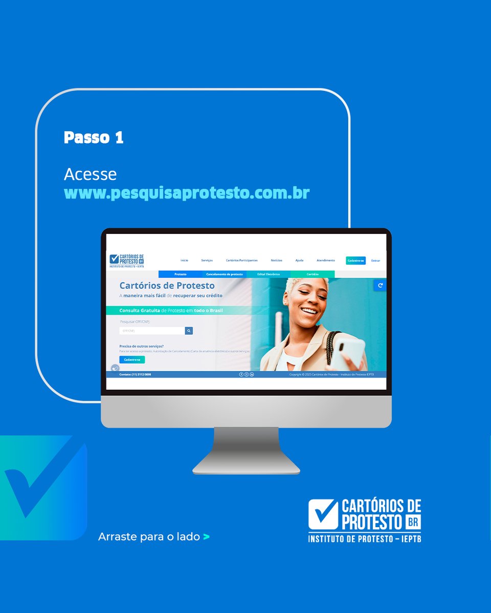 ieptbbr's tweet photo. 📝 Quer saber como solicitar uma certidão de protesto? Veja como fazer isso de forma rápida e segura!

📌 Siga o passo a passo acima e confira como obter sua certidão de protesto de forma simples, rápida e segura. https://t.co/6UZXOnckrX