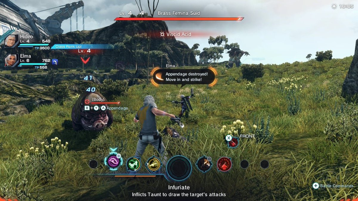 SMetaldave64's tweet image. New Xenoblade Chronicles X DE previews:

Besides the improved UI, Combat is faster. They now have "Quick Cast" to perform Arts in rapid succession making combos more frequent.

Textures are higher res on all objects, faster loading times, and it runs at a full 1080p.

Day 1 buy.