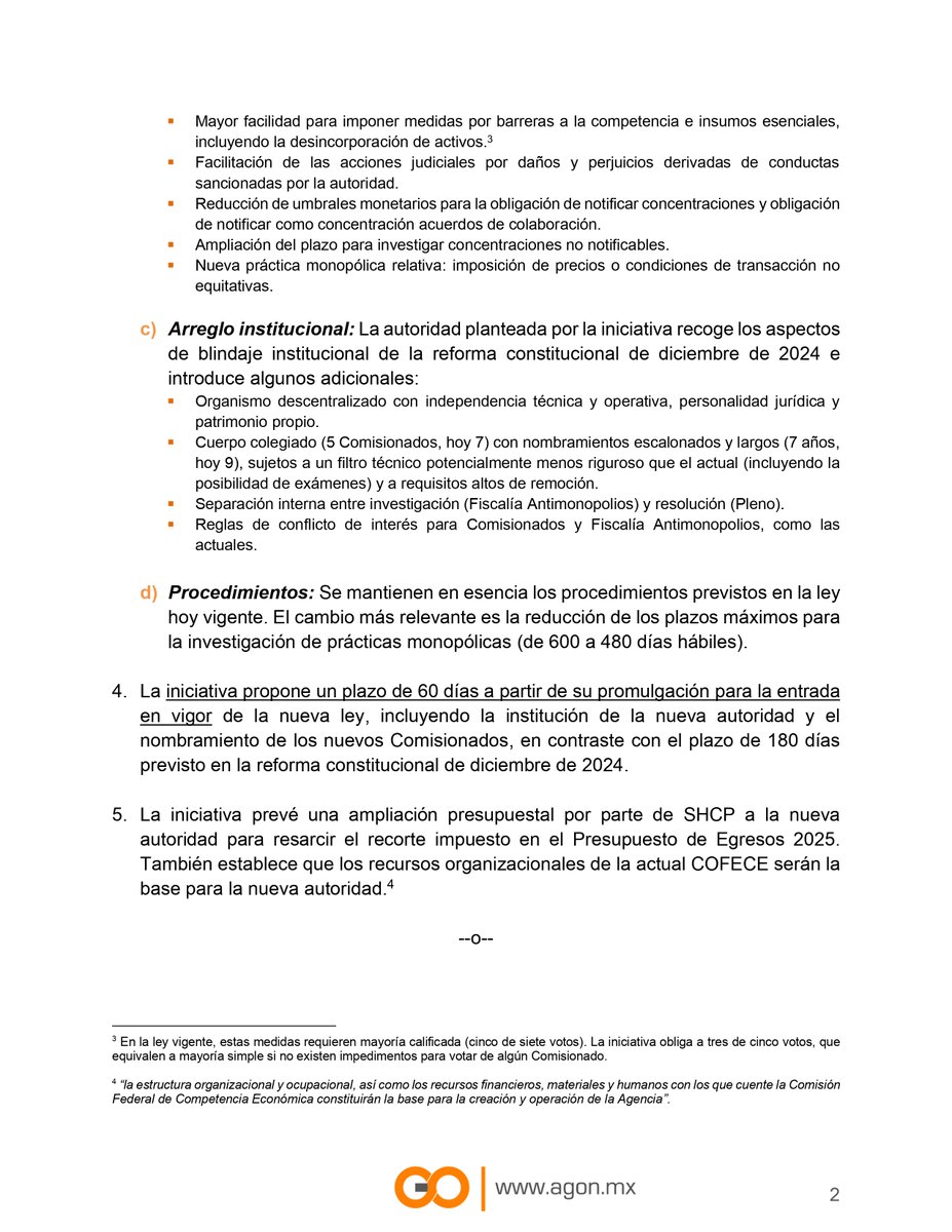 Compartimos nuestro análisis de temas relevantes sobre la iniciativa de nueva Ley de Competencia del Dip. Alfonso Ramírez Cuellar.
