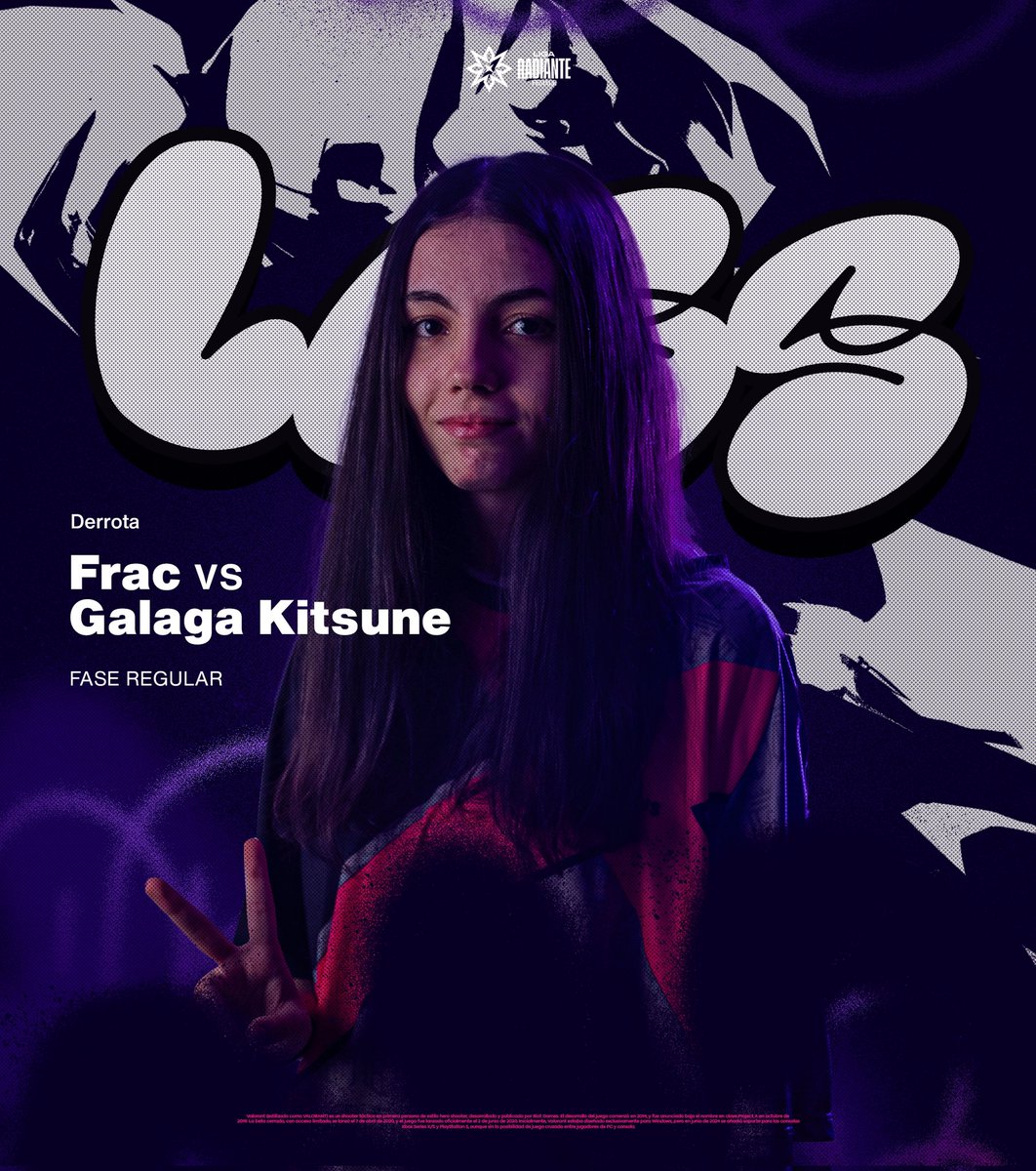 FracUpdates's tweet image. Derrota, han sido superiores... 💜

Bien jugado @TeamGalaga 🤝