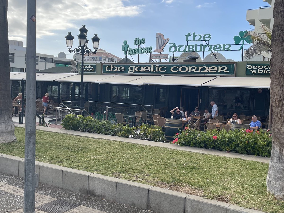 Rolling back the years here, the Dubliner, Playa de las Americas 🍀 🌴🍺😎