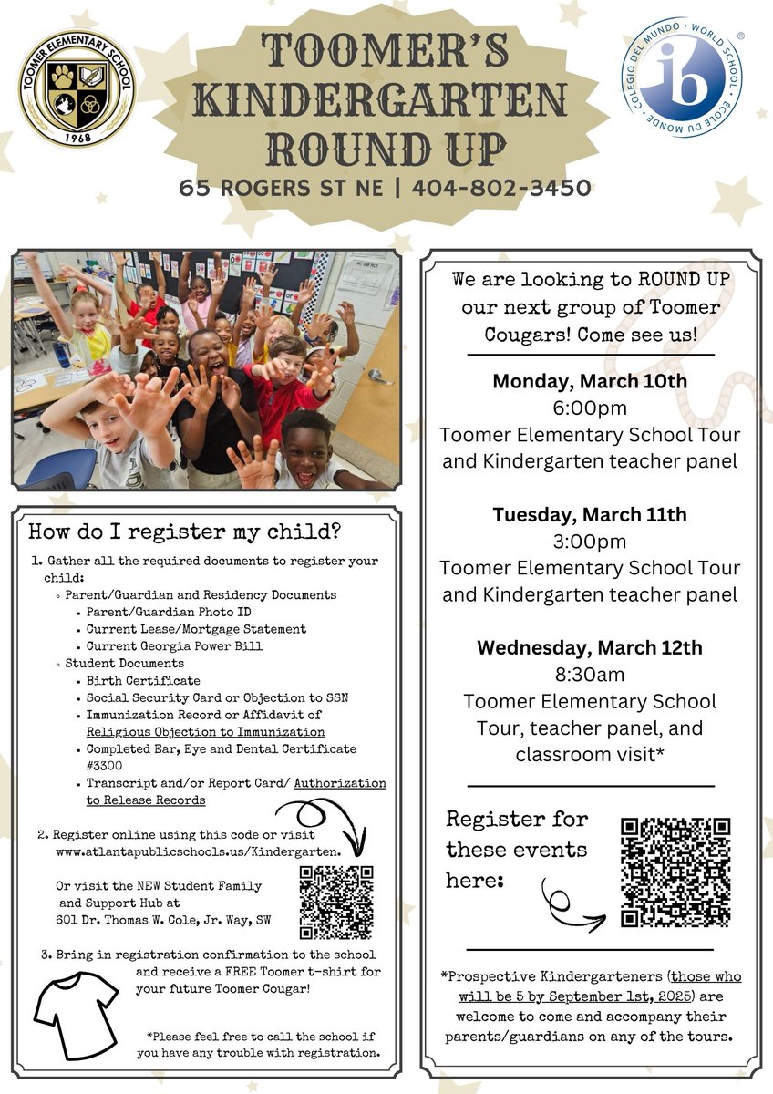Toomer Elementary School (@toomeres) on Twitter photo <a href="/FAToomerPTA/">Fred A. Toomer PTA</a> We have lots of opportunities for prospective Kindergarten parents and students to have a look around Toomer. You can register for any of these events here: forms.gle/3UL3MG2RKs5FCf… <a href="/FAToomerPTA/">Fred A. Toomer PTA</a> We have lots of opportunities for prospective Kindergarten parents and students to have a look around Toomer. You can register for any of these events here: forms.gle/3UL3MG2RKs5FCf…