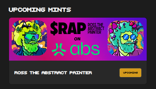 🚨 $RAP Mint on <a href="/AbstractChain/">Abstract</a> Incoming! 🚨

Free Mint (Top 10 $RAP holders) – 2/20 @ 4PM MST

WL Mint (0.03 ETH, Top 10-20 holders) – 2/20 @ 5PM 
MST

Public Mint – 2/21 @ 5PM MST

Total Supply: 200

Mint here  👇

hoodedphantoms.xyz/launchpad/nfts

#AbstractChain