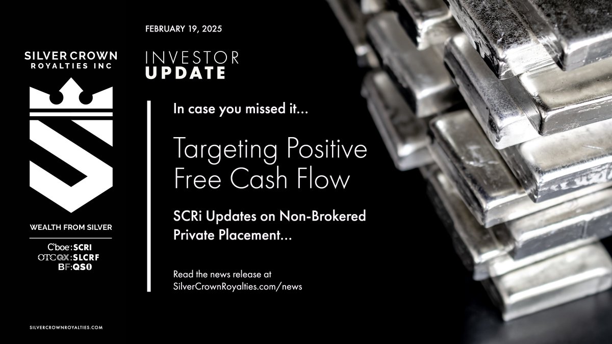 In case you missed it... 
Our Latest Investor Update on Non-Brokered Private Placement
bit.ly/414yvKf