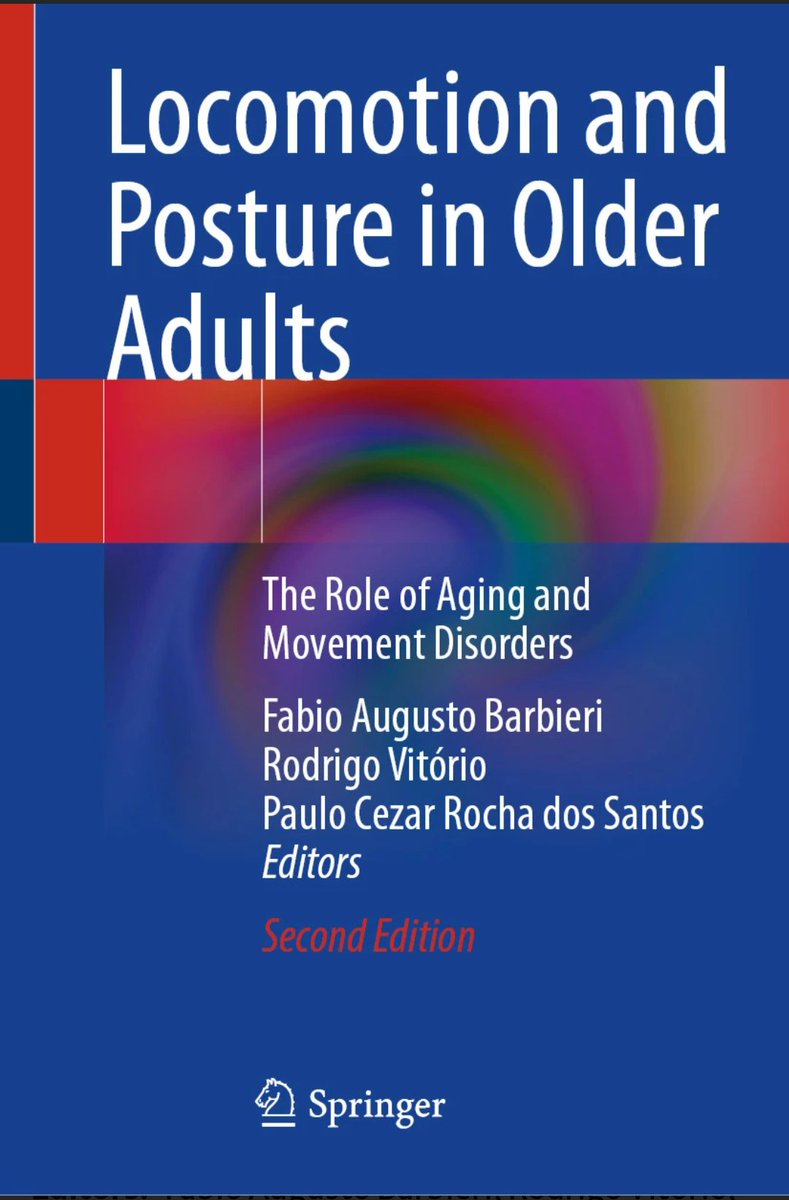 Rodrigo Vitório (@vitorio_ro) on Twitter photo 🚨 The second edition of "Locomotion and Posture in Older Adults" has been published.
link.springer.com/book/10.1007/9…
<a href="/FabioABarbieri/">Fabio A. Barbieri</a> Paulo C R Santos
A huge thank you to all contributing authors. 🚨 The second edition of "Locomotion and Posture in Older Adults" has been published.
link.springer.com/book/10.1007/9…
<a href="/FabioABarbieri/">Fabio A. Barbieri</a> Paulo C R Santos
A huge thank you to all contributing authors.