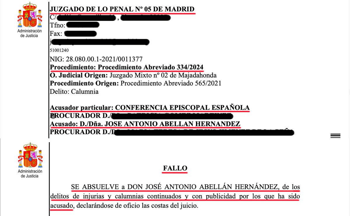 jose antonio abellan (@jaabellan) on Twitter photo Esta tarde me han comunicado la absolución total de todas las acusaciones que hacía sobre mi la <a href="/Confepiscopal/">ConferenciaEpiscopal</a> en la primera querella que han puesto en su historia los dueños de la <a href="/COPE/">COPE</a> a propósito de los seis macarras (a 1500 euros x cabeza y día) que persiguieron durante ocho Esta tarde me han comunicado la absolución total de todas las acusaciones que hacía sobre mi la <a href="/Confepiscopal/">ConferenciaEpiscopal</a> en la primera querella que han puesto en su historia los dueños de la <a href="/COPE/">COPE</a> a propósito de los seis macarras (a 1500 euros x cabeza y día) que persiguieron durante ocho