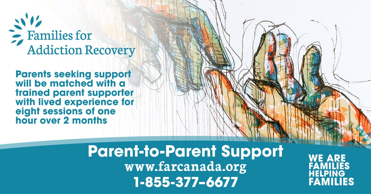 FARCANADA's tweet image. Develop the skills needed to help you cope and communicate with your your child through our Parent-to-Parent Support program using the Invitation to Change Approach.

#FARcanada #FamiliesForAddictionRecovery #WeUnderstand #ParentToParentSupport