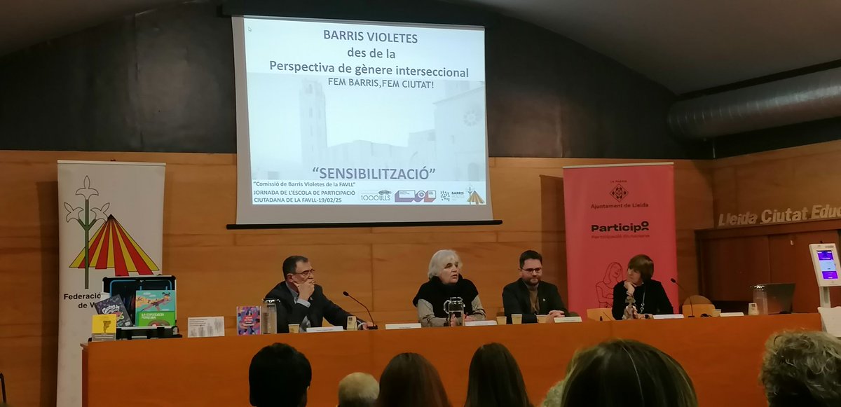 Ramon Victor Moreno Giménez (@rvmgi) on Twitter photo Aquest matí a #Tàrrega a la presentació de Ponent i Acció, el nou programa per impulsar l’audiovisual al territori.
A la tarda a la Jornada “La perspectiva de gènere interseccional a l’associacionisme veïnal. Descobertes violeta als barris de Lleida” per la <a href="/favlleida/">FAVLL Federació d'Associacions Veïnals de Lleida</a>. Aquest matí a #Tàrrega a la presentació de Ponent i Acció, el nou programa per impulsar l’audiovisual al territori.
A la tarda a la Jornada “La perspectiva de gènere interseccional a l’associacionisme veïnal. Descobertes violeta als barris de Lleida” per la <a href="/favlleida/">FAVLL Federació d'Associacions Veïnals de Lleida</a>.