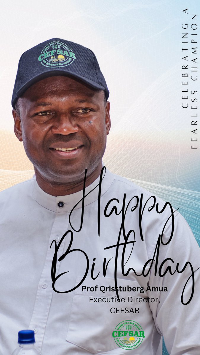 Happy birthday to the Executive Director of <a href="/cefsarintl/">Center for Food Safety and Agricultural Research</a>, Professor Qrisstuberg Amua <a href="/TELconference/">Prof. Qrisstuberg Amua</a>;
A Professor who has stood gallantly defending science, and promoting the truth. 

He was also named as part of the threats in that report from British Intelligence <a href="/DavidHundeyin/">David Hundeyin</a>