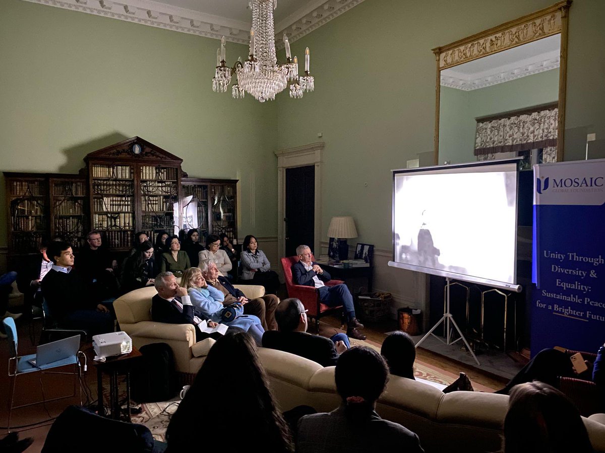 MosaicGFdn's tweet image. Posting live from our second event this week at @Kings_College, @Cambridge_Uni. In collaboration with Dr @gilliantett, Provost of @Kings_College, Cambridge, we at @MosaicGFdn are honoured to be hosting the second screening of OSIMI, a documentary on Muhammad Osimi, also known as…