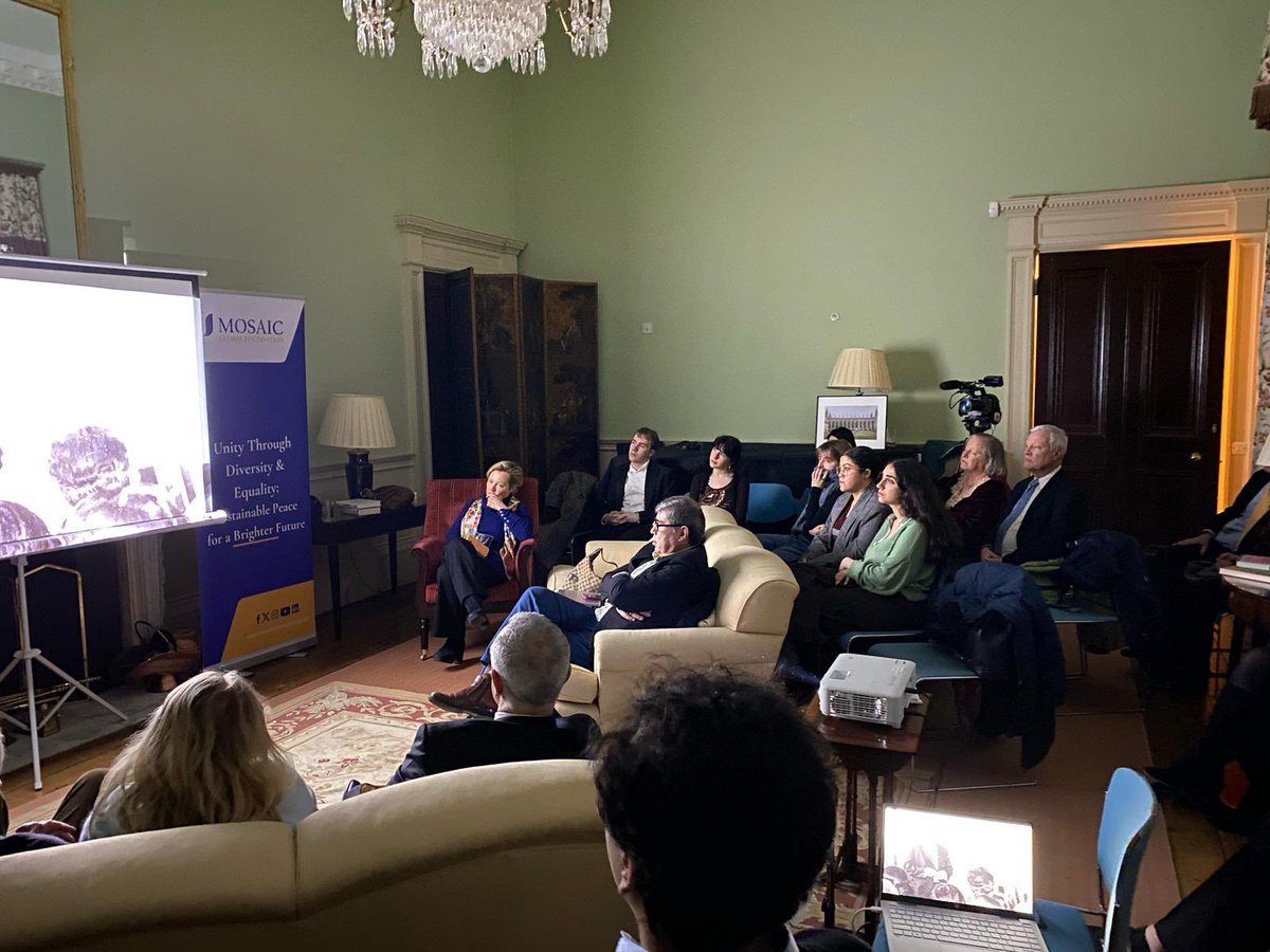 MosaicGFdn's tweet image. Posting live from our second event this week at @Kings_College, @Cambridge_Uni. In collaboration with Dr @gilliantett, Provost of @Kings_College, Cambridge, we at @MosaicGFdn are honoured to be hosting the second screening of OSIMI, a documentary on Muhammad Osimi, also known as…