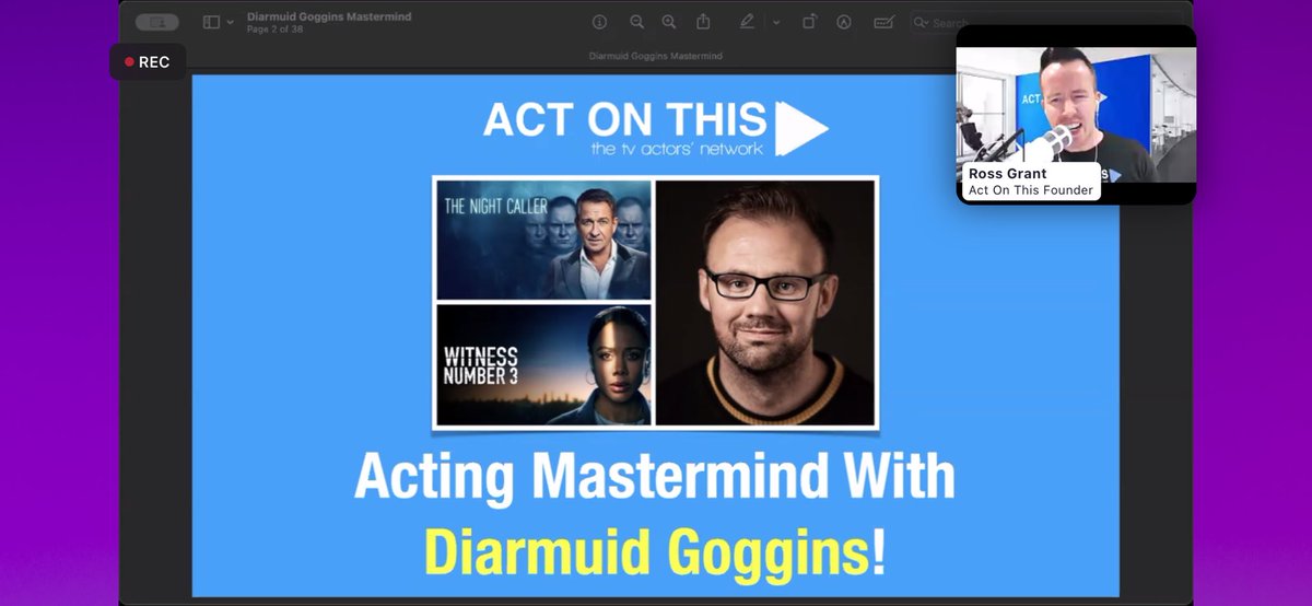 georgie_mb's tweet photo. Fab @ActOnThisTV call with @tracksgoggins last night! So great to hear about the stuff you’ve been working on since the last call 👏🏼 https://t.co/pwVNW9rxWG