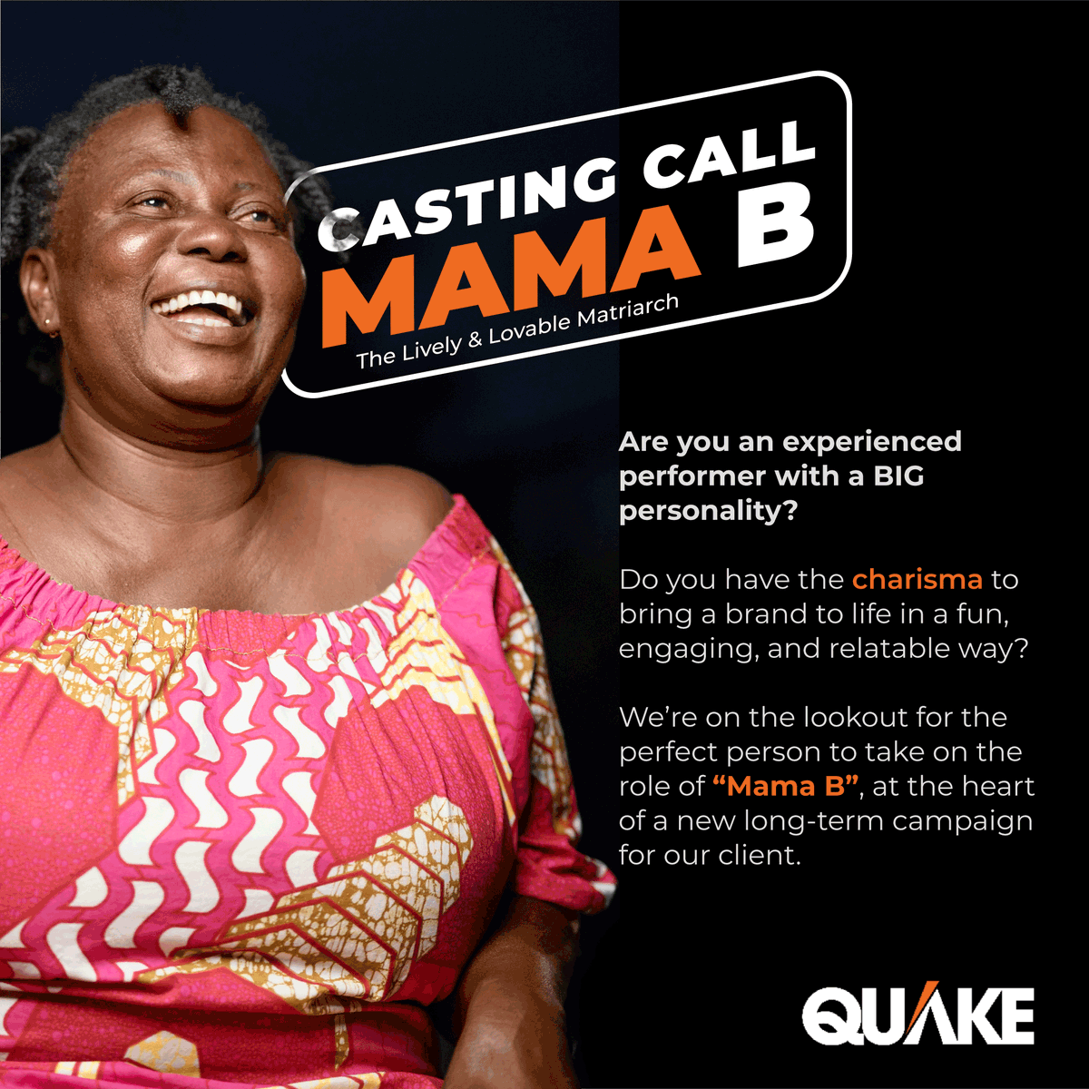 Turashaka Mama B ufite impano, urugwiro, n’ibinezaneza bigaragarira bose! 🌟 Niba uri umugore w’imyaka 40-55+ uvuga Ikinyarwanda, ushoboye gusetsa no gutanga inama nziza, TURAGUKENEYE! 
🎬 IBISABWA:
📍 Nobiscum House, Remera, Kigali
📅 Ku wa 20-21 Gashyantare
⏰ 10:00 – 17:00