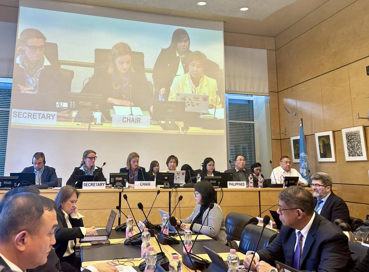 DFAPHL's tweet image. 🇵🇭cites major strides in human rights promotion in #ConstructiveDialogue with @UNTreatyBodies Committee on Economic, Social and Cultural Rights on 18-19 Feb 2025! PH recommits  to #ICESCR  bolstering nat’l actions &amp;amp; global #HumanRights leadership🌐💬  #DFAForgingAhead