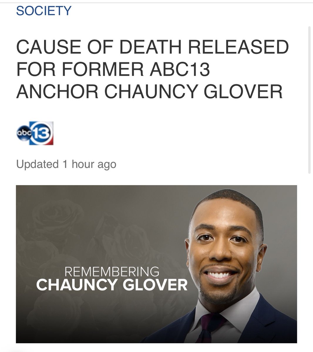 Tragic Death of News Anchor Chauncy Glover at 39 Revealed Trends Newsline