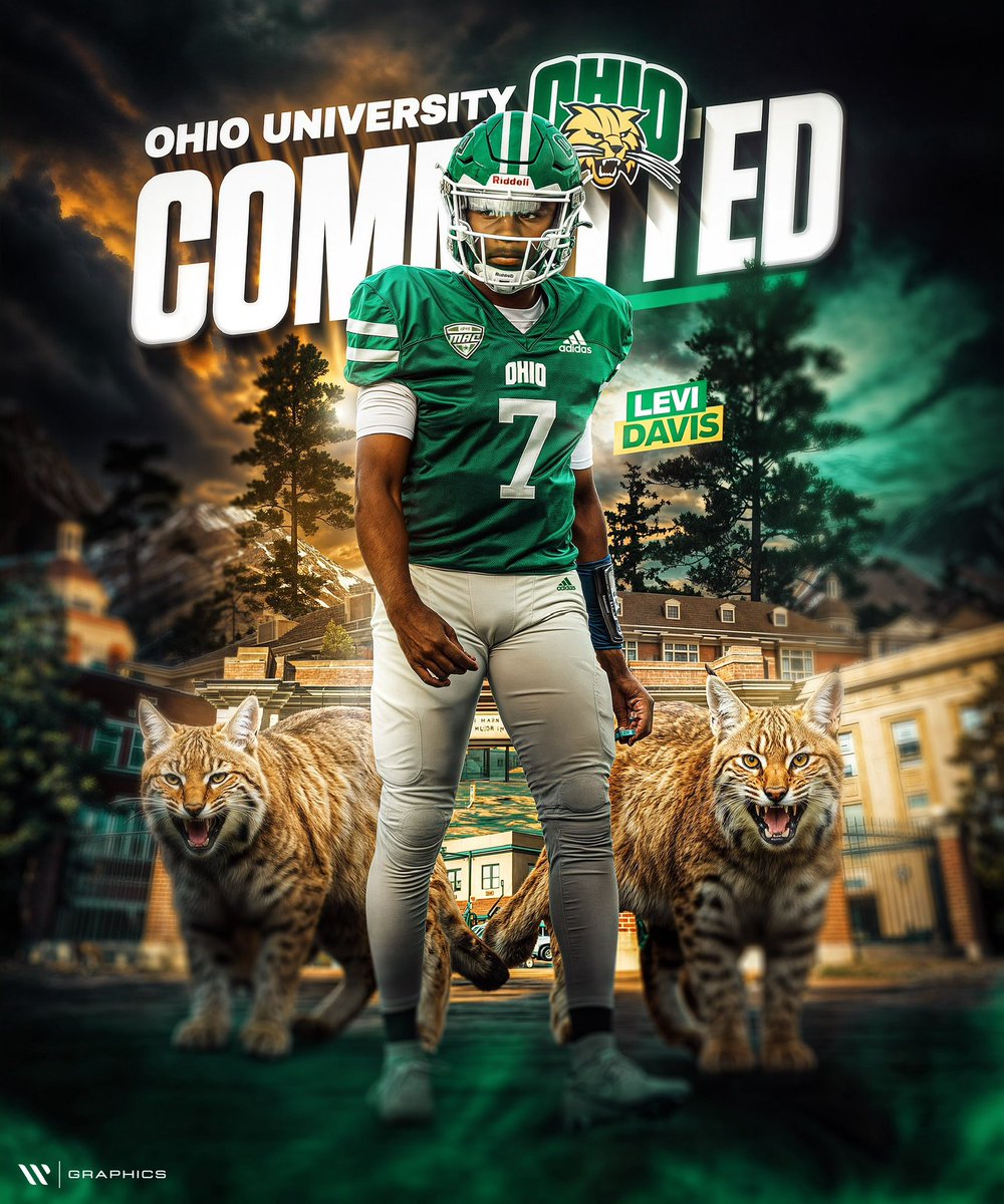 levi_davis13's tweet image. COMMITTED!! 🟢⚫️
@OhioFootball @coachsmitttty @CoachIzzy1 @CoachDreAllen26 @CoachButters @RFornshellFB @LoganM_CFB @CoachObly @wes_schroeder @BradMaendler #OUohyeah26