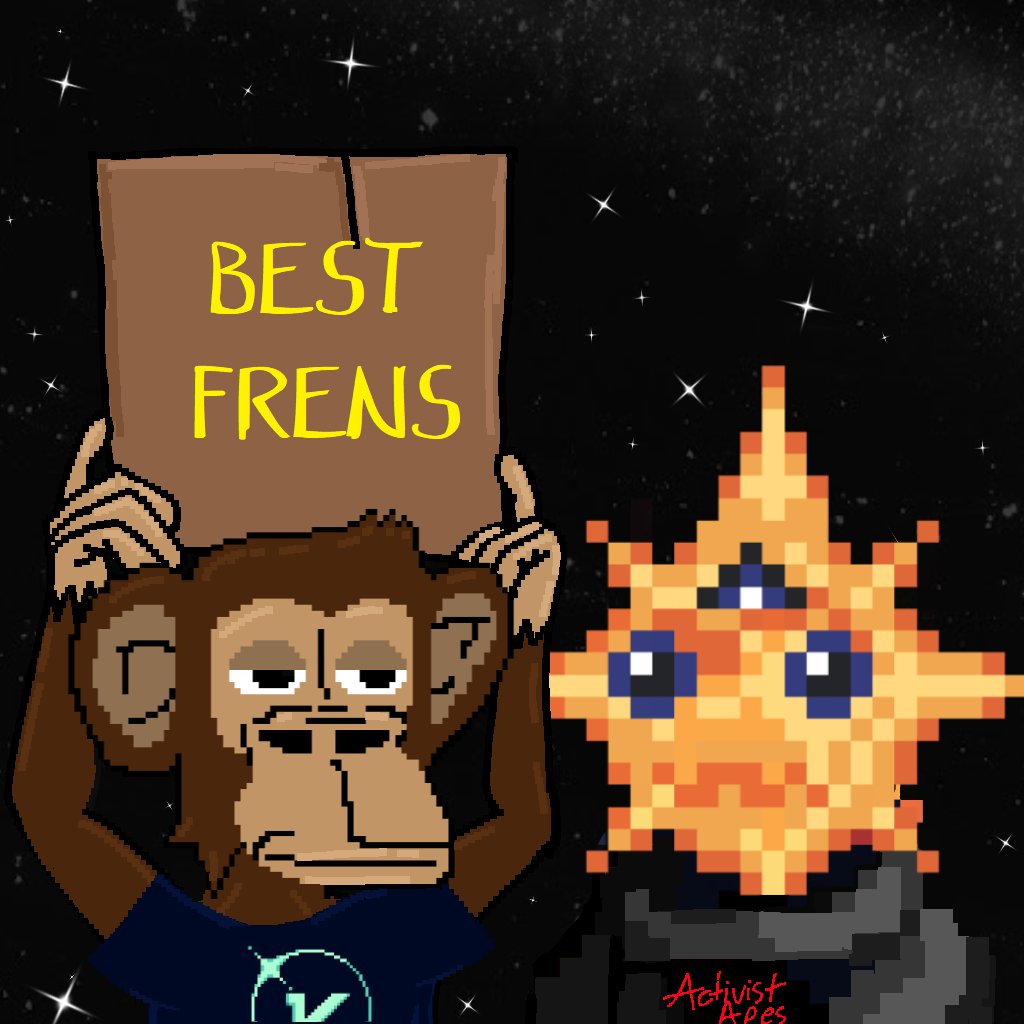Activist Apes (@activistapes) on Twitter photo The best spots are reserved for the best friends🐒⭐️
The star of the Eclipse galaxy shines on the Activist jungle. 🌴💫
We're securing GTD spots for the first 100 <a href="/Validators_/">Validators</a> holders! 🌟 The best spots are reserved for the best friends🐒⭐️
The star of the Eclipse galaxy shines on the Activist jungle. 🌴💫
We're securing GTD spots for the first 100 <a href="/Validators_/">Validators</a> holders! 🌟