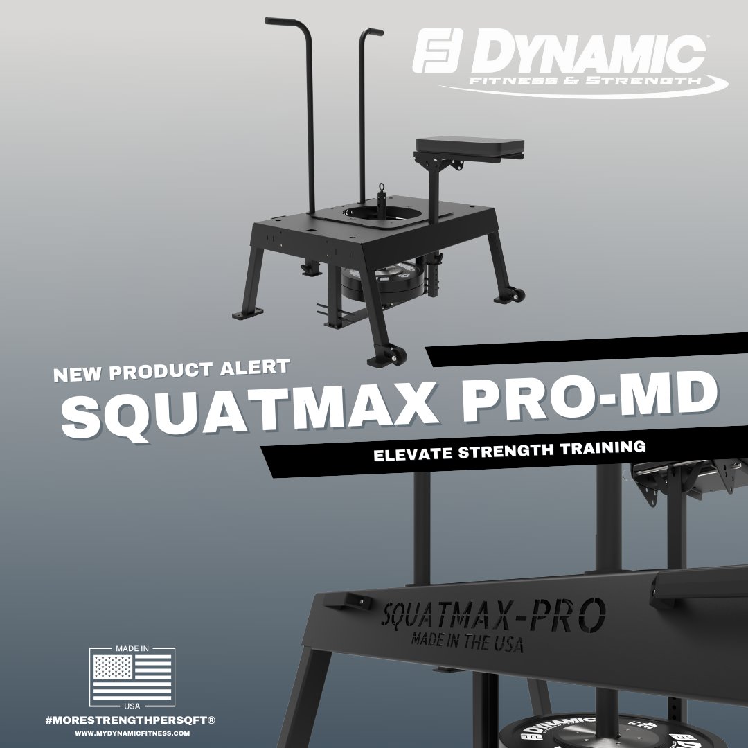 DynamicFandS's tweet image. 🚨Product Alert! Dynamic Fitness &amp;amp; Strength introduces the Squatmax Pro-MD—a commercial-grade, USA-made innovation built for peak performance. With unmatched versatility &amp;amp; biomechanical precision, it&apos;s the ultimate tool for coaches, athletes &amp;amp; elite facilities. #StayTuned