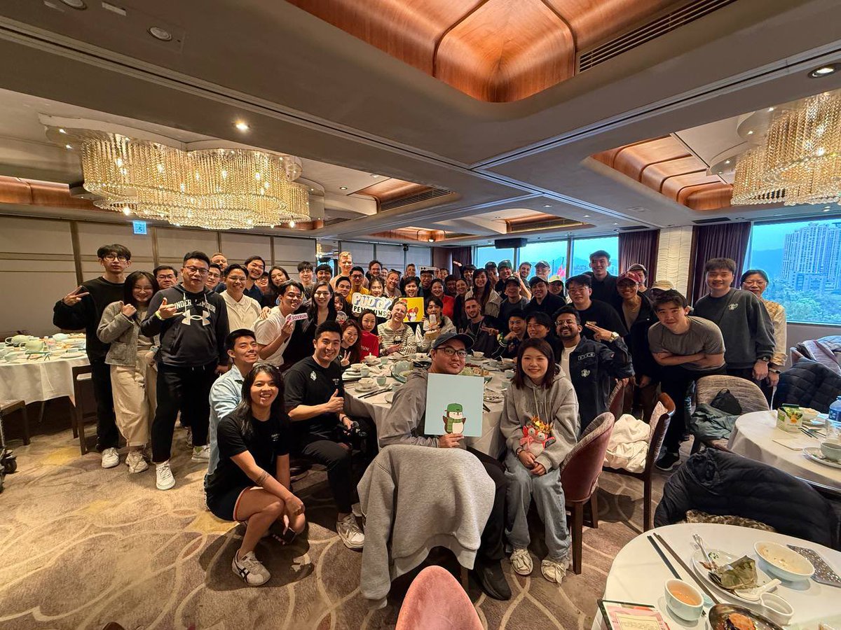 Dmeister00's tweet image. Today @pudgypenguins did a crazy movement - The Pudgy Walk!
It was Day 1 of Consensus and I expected a realistic turn out of maybe 10, it turns out 70 people came! Absolutely incredible!!
The love and vibes can be felt all over HK 🇭🇰, thank you all for coming!
More to come!!