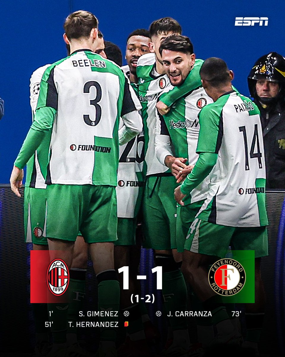 The two biggest clubs of the Netherlands have knocked out Italian giants Juventus and AC Milan! #PSV #Feyenoord