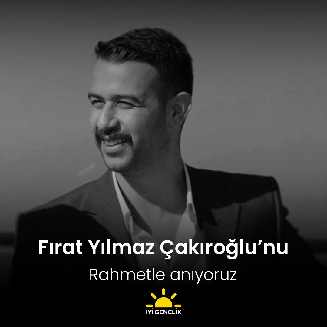 iyigenclik_'s tweet photo. Bugün, vatan sevgisi ve idealleri uğruna hayatını kaybeden Fırat Yılmaz Çakıroğlu’nu vefatının yıl dönümünde rahmet ve saygıyla anıyoruz. Ruhu şad, mekânı cennet olsun.

@iyiparti https://t.co/rnBHw2t9bR