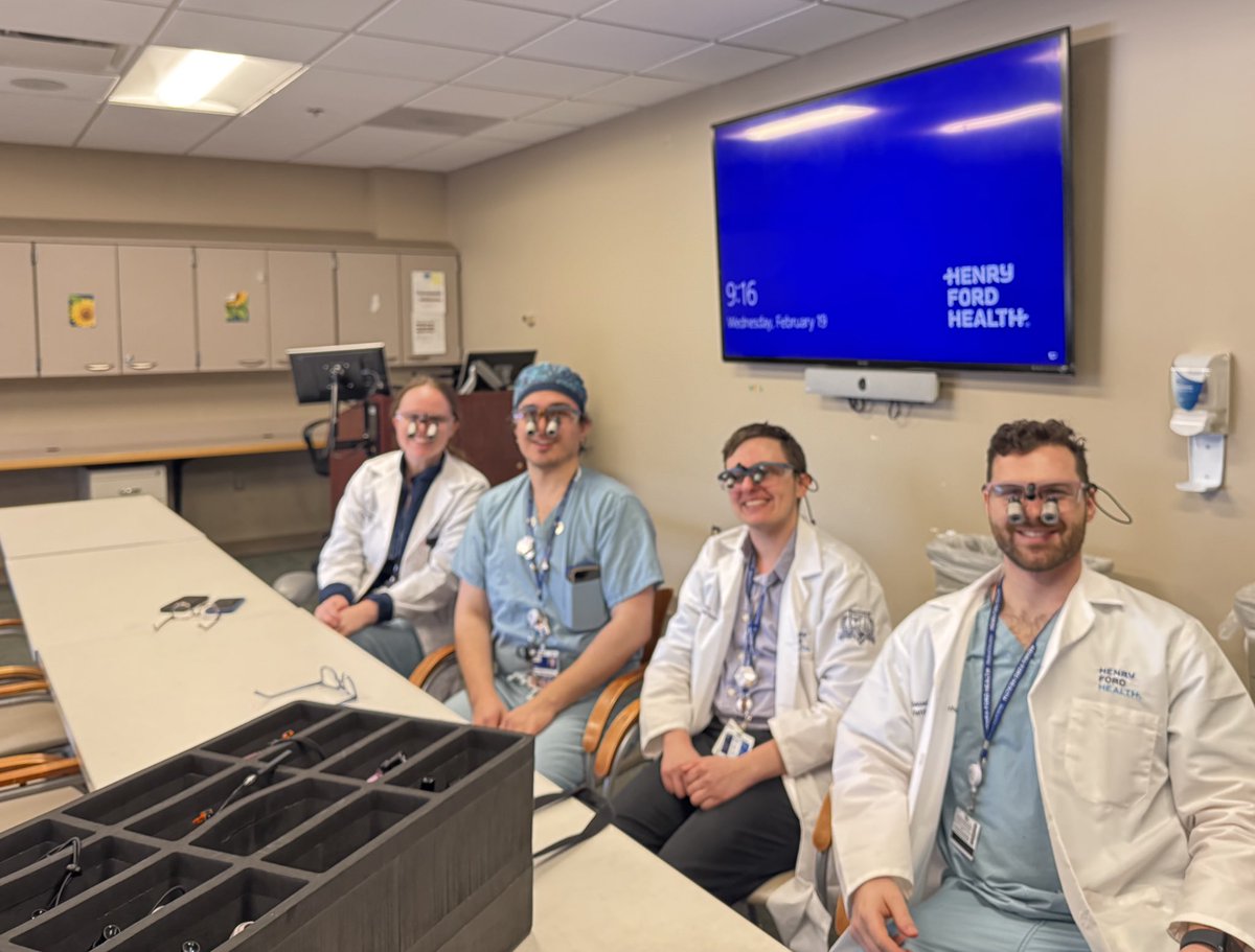 Exciting day <a href="/VattikutiUrol/">Vattikuti Urology Institute</a> as our junior residents got fitted for their new loupes! Precision matte #UrologyTraining <a href="/HenryFordHealth/">Henry Ford Health</a> <a href="/AmerUrological/">Amer. Urol. Assn.</a>