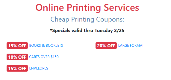We all know someone who thinks they're a big deal.
But they're not as big as these deals!
10-20% off printing through 2/25
DocuCopies.com