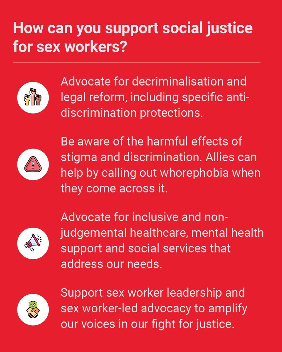 It's World #SocialJusticeDay — a reminder to reflect on systemic inequalities and take meaningful action. You can support social justice for sex workers by advocating for decriminalisation and supporting sex worker-led advocacy to amplify our voices in our fight for justice.