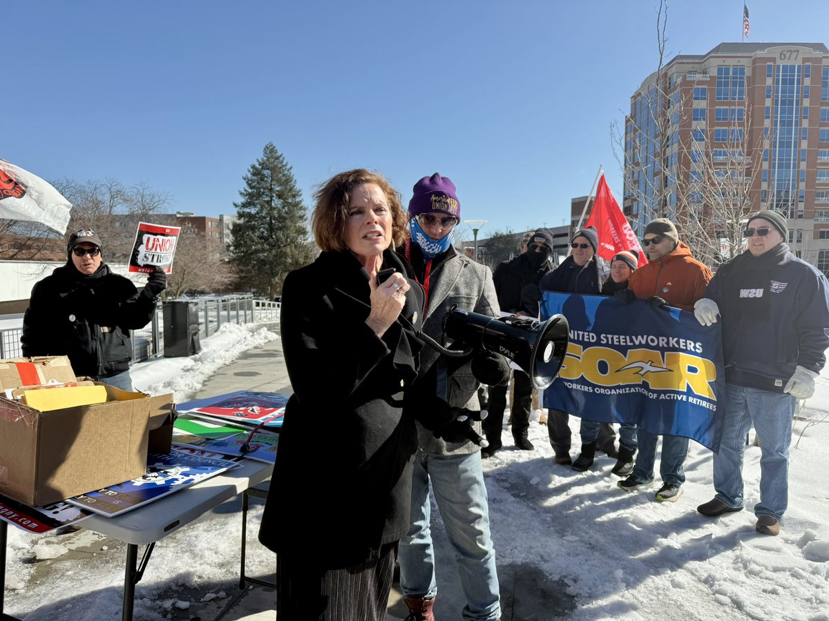 PatriciaFahy46's tweet photo. The Capital Region is a union town. Federal workers are real people with families doing real work to uplift our communities, seniors, farmers, and veterans. 

They are not expendable because an unelected billionaire or King decided so. https://t.co/eK0bRRRCzJ