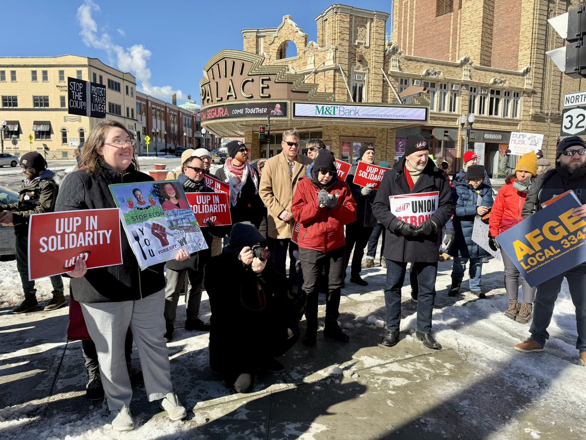 PatriciaFahy46's tweet photo. The Capital Region is a union town. Federal workers are real people with families doing real work to uplift our communities, seniors, farmers, and veterans. 

They are not expendable because an unelected billionaire or King decided so. https://t.co/eK0bRRRCzJ