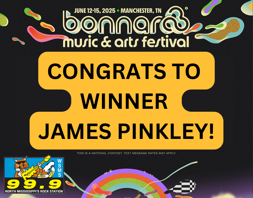 Congrats to James Pinkley who won a VIP Bonnaroo Festival trip! 🎟️ Luxurious glamping, $2000 travel, amazing performances! #Bonnaroo2022 🎪🎉