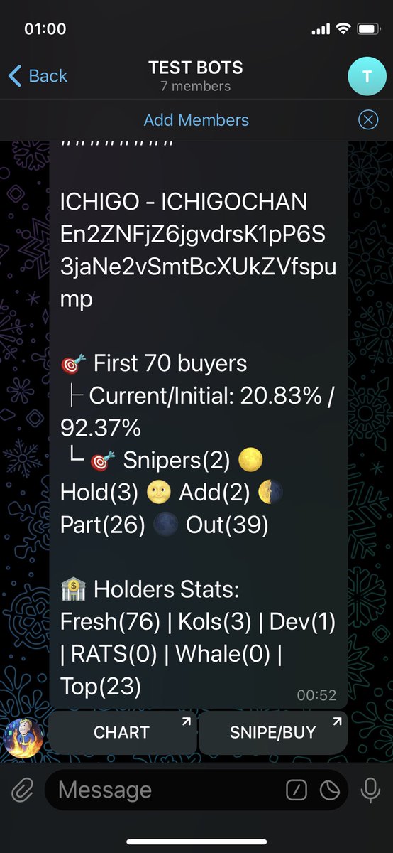 BlackhatEmpire's tweet image. Just finished a part of the update on one of the standalone bots we have.
Go on telegram and add t.me/vbmbbot to your group if you want to get instant multibuy SOL alerts
Check it out and comment with a feedback!
Thanks