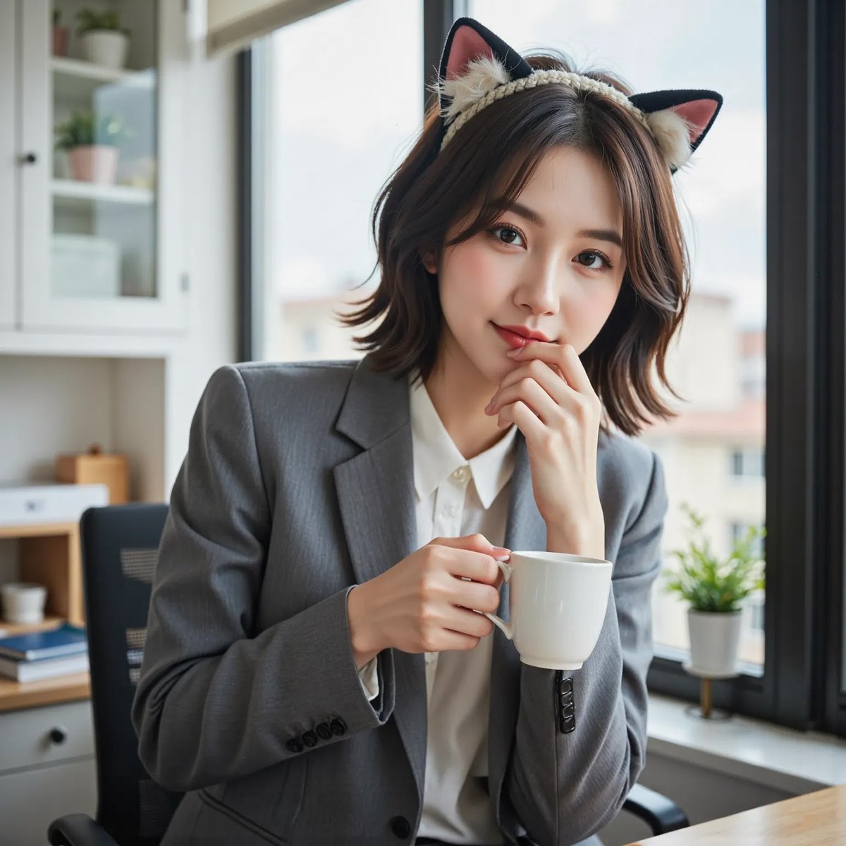 rumika__AI's tweet photo. おはようございます☀
木曜日スタートですニャー😺☕

#AIphotography #flux1 https://t.co/6La5U4AGnq