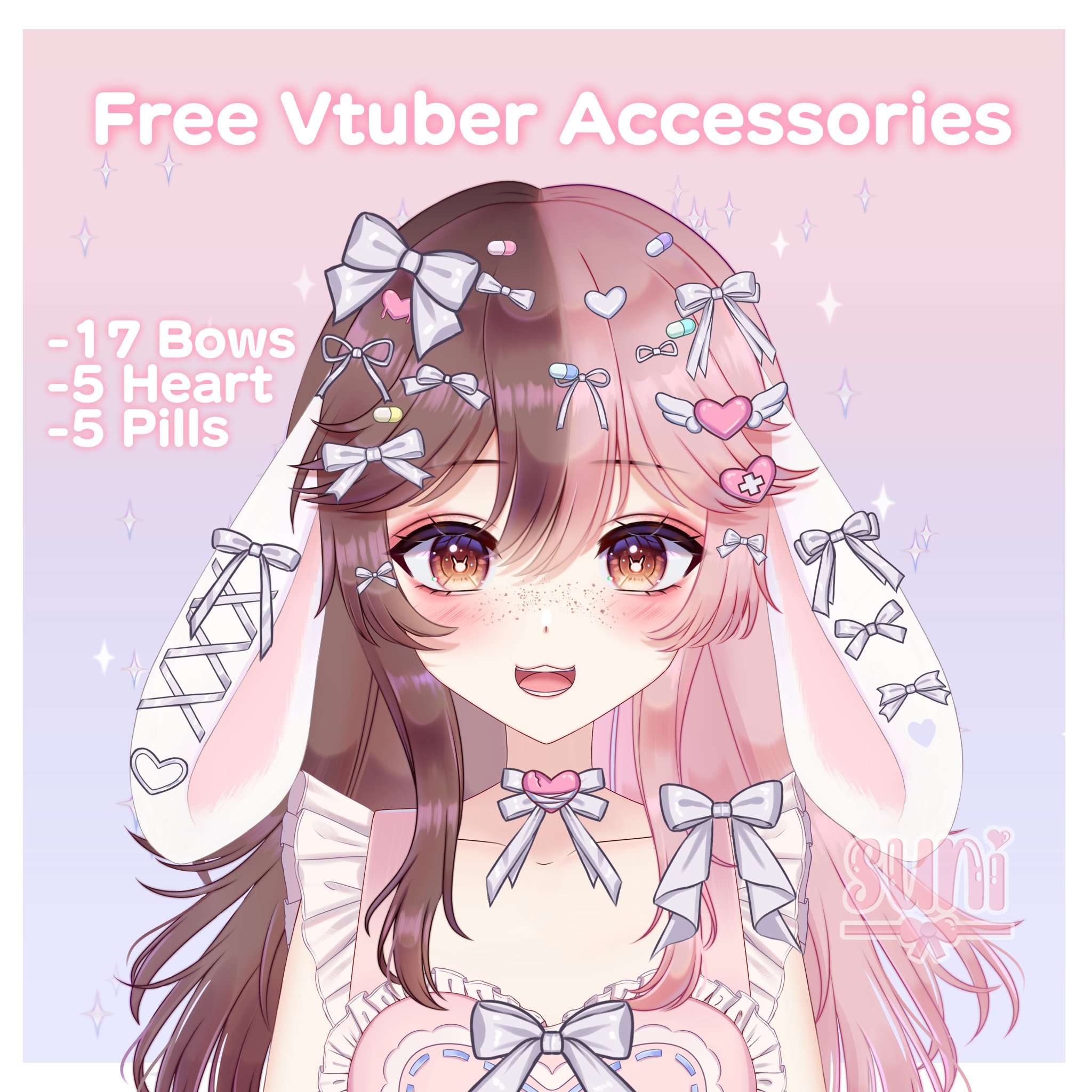 F2U Accessory Assets for your Vtuber model!