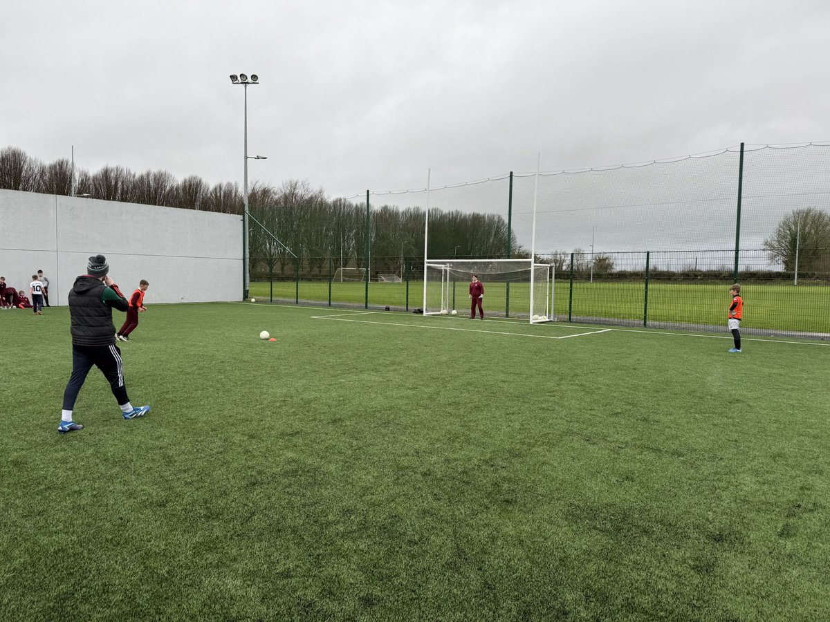 Our school soccer team is hard at work training for their upcoming tournament in Cahir on March 5th ⚽️