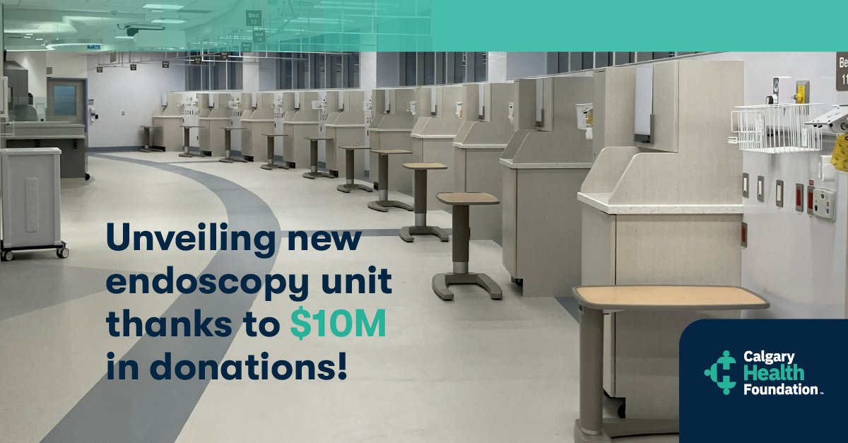 📢 Thanks to $10M in donations, we're expanding the endoscopy unit at Rockyview General Hospital! This means 4,000 more procedures every year, reducing wait times &amp; improving patient care.

Thank you to our donors for making this possible!

Learn more: loom.ly/PxRAl6Y