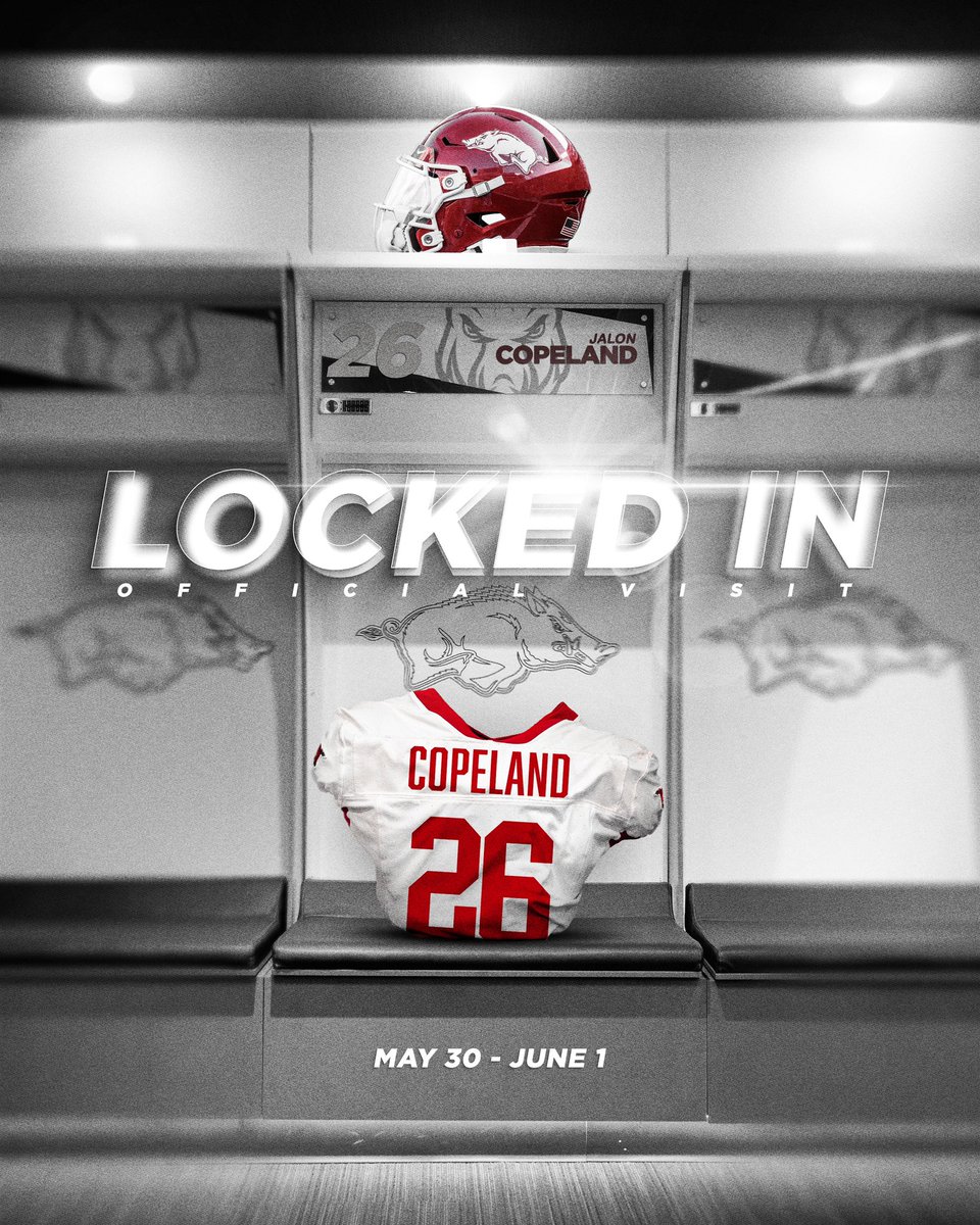 First OV Locked In 🐗🐗 <a href="/RazorbackFB/">Arkansas Razorback Football</a> <a href="/CoachSamPittman/">Coach Sam Pittman</a> <a href="/NIckPerry_27/">Nick Perry</a> <a href="/Coach_MWoodson/">Marcus Woodson</a> <a href="/T_WILL4REAL/">Coach T-Will</a> <a href="/shelton_felton/">Coach Shelton Felton</a>