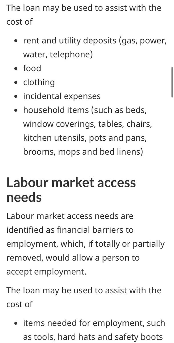 HoCStaffer's tweet image. Assistance Loans: Doesn't say how much they can get but they are available. They are targeted more towards legitimate immigrants but available in some cases to "refugees."